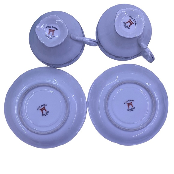 Blue Bell China Tea Cup & Saucer Set X2 - Picture 5 of 6